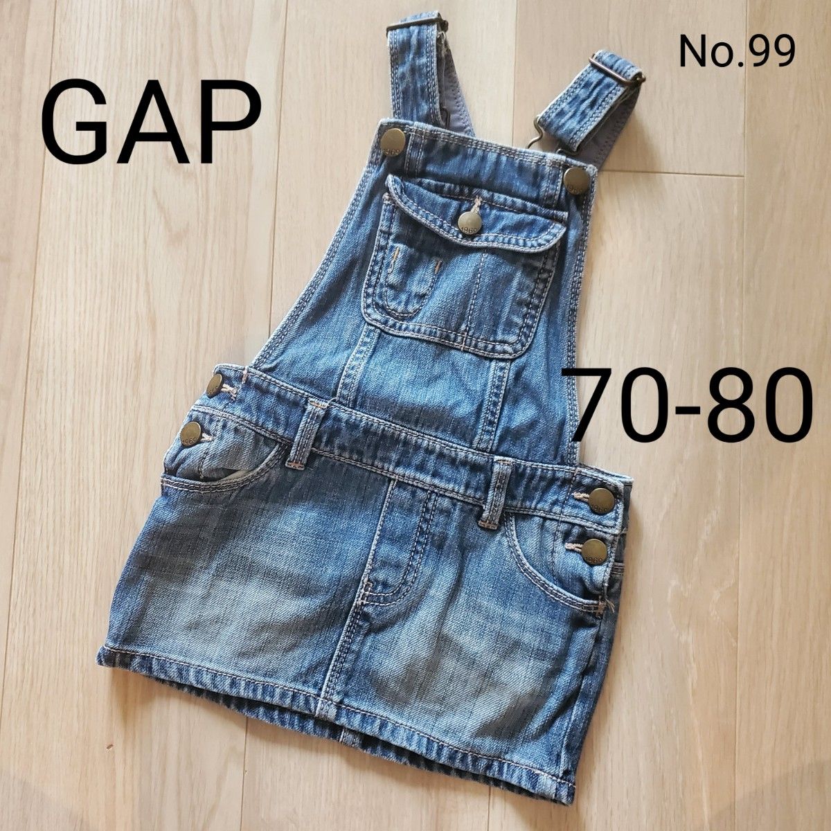 baby Gap デニムジャンパースカート ジャンバースカート 70-80｜PayPayフリマ