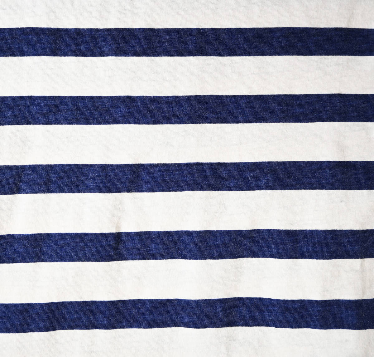  prompt decision [MHL] marine futoshi border long sleeve T shirt /M size / white × navy ( indigo )/MARGARET HOWELL/ complete sale model / Anne glow bar / rare 