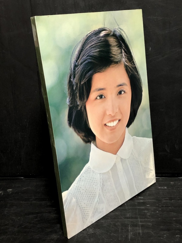  the smallest beautiful goods rare rare takada ... photograph / poster tree frame panel 42×59cm idol / collector / Showa Retro 