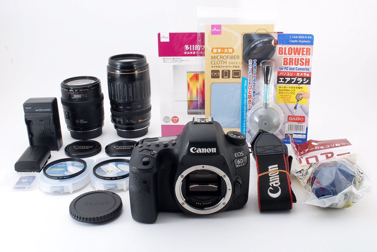 ヤフオク! - キャノン Canon EOS 6D Mark II標準&望