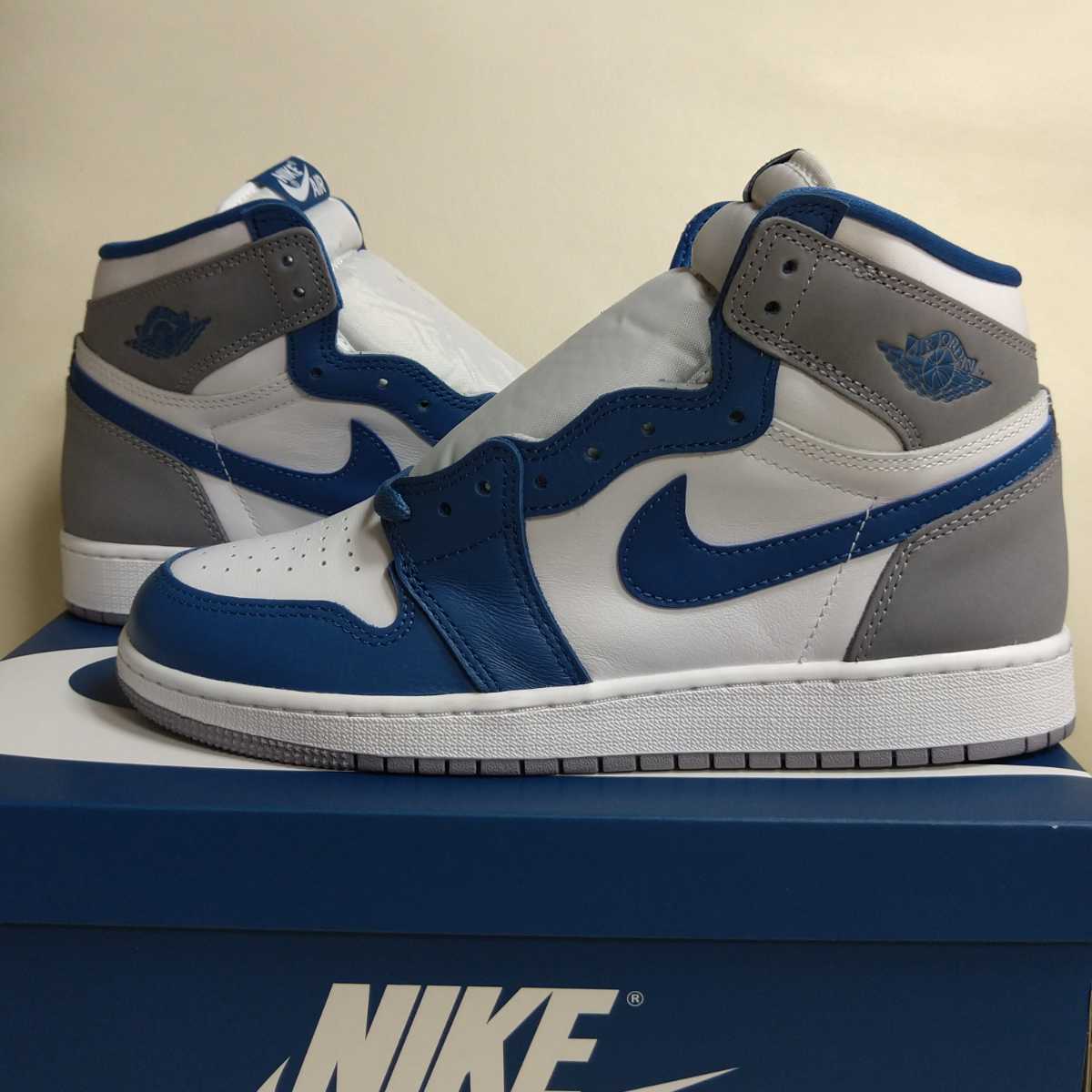 ■即決 新品 国内正規品 NIKE AIR JORDAN 1 RETRO HIGH OG GS　トゥルーブルー　25cm　AJ1 ジョーダン1_画像2