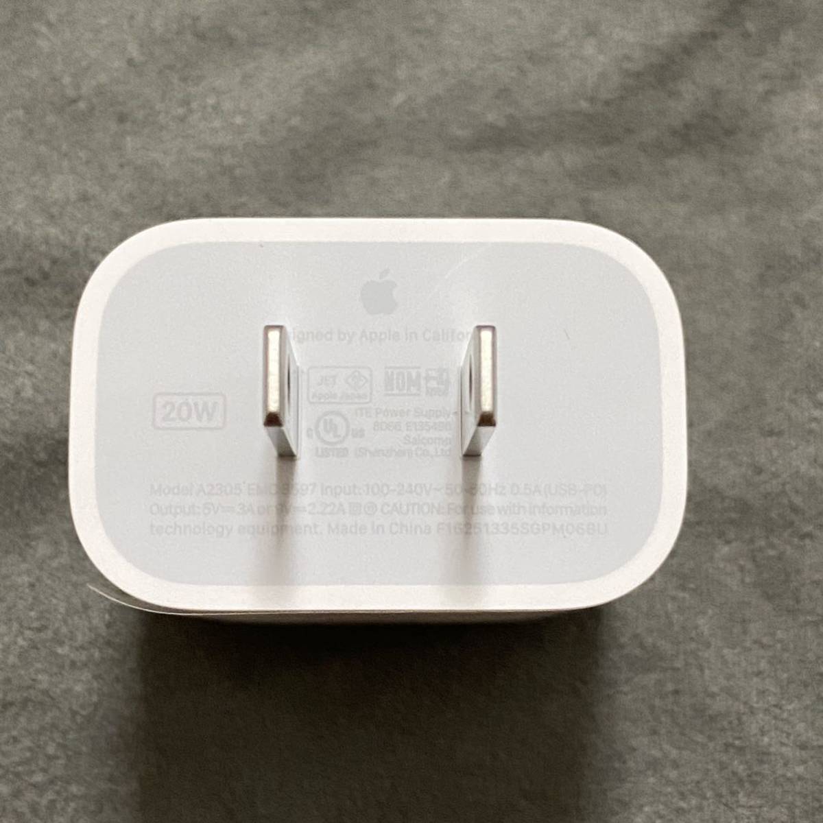 もあなさん専用Apple 20W USB-C電源アダプタ MHJA3AM A