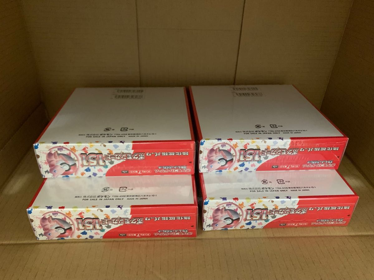 ポケモンカードゲーム 151 新品未開封 4BOX シュリンク付|PayPayフリマ