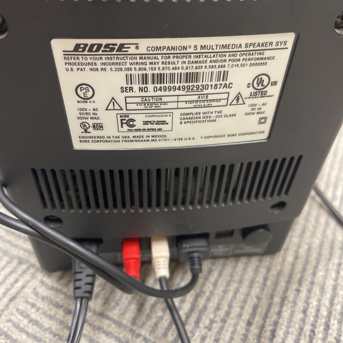 ◇BOSE ボーズ スピーカー COMPANION 5 MULTIMEDIA SPEAKER SYS マルチ