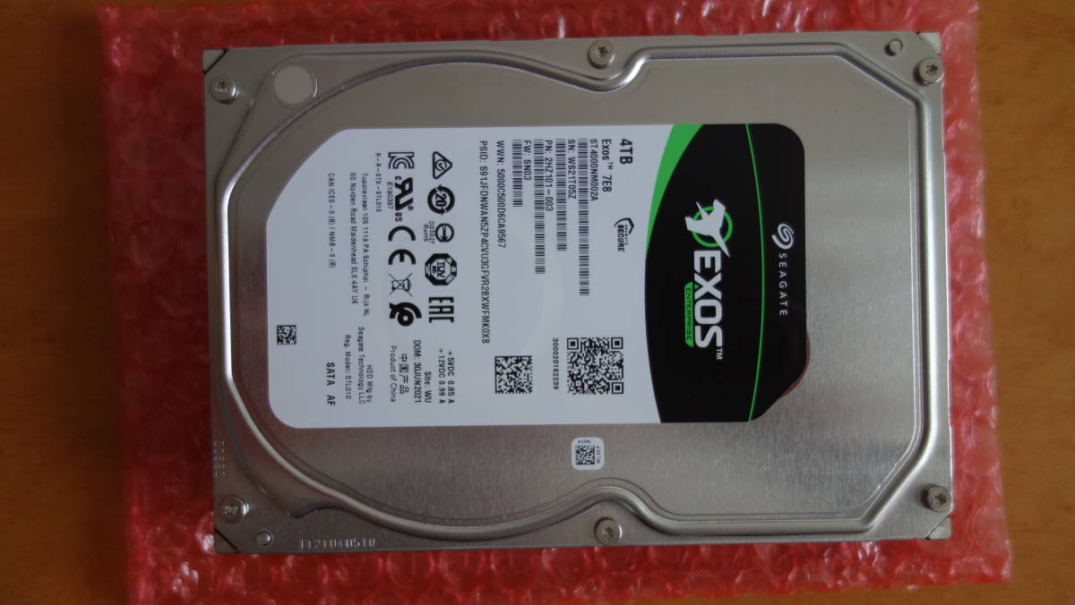 ■【新古品】希少　SEAGATE ST4000NM002A EXOS SATA600　7200RPM 4TB ■_画像1