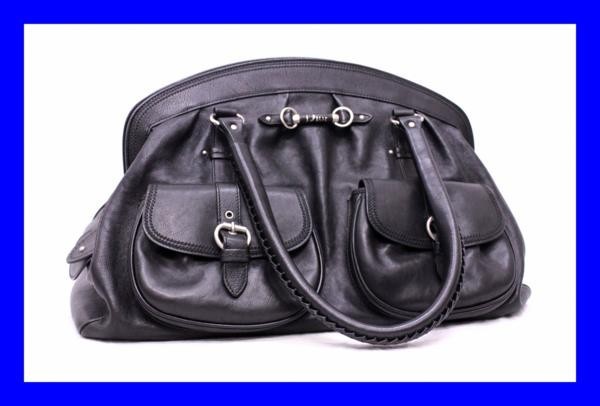 ●本物美品Diorマイディオール レザーハンドバッグ ショルダー黒
