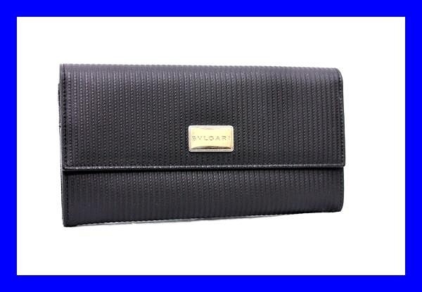 ○本物美品 BVLGARI ブルガリ 長財布 ミレリゲ ブラック 27712(財布