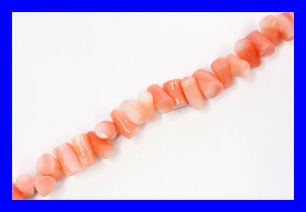 ●新品同様 ピンクサンゴ 桃色珊瑚 シルバーネックレス NAC4