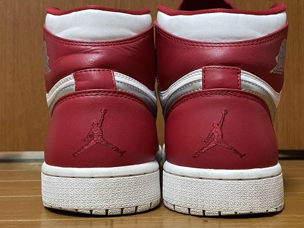 中古美品 箱なし 27cm NIKE ナイキ Air Jordan 1 Retro High Silver Medal エアジョーダン1 レトロ ハイ シルバーメダル 332550-602 送710~_画像9