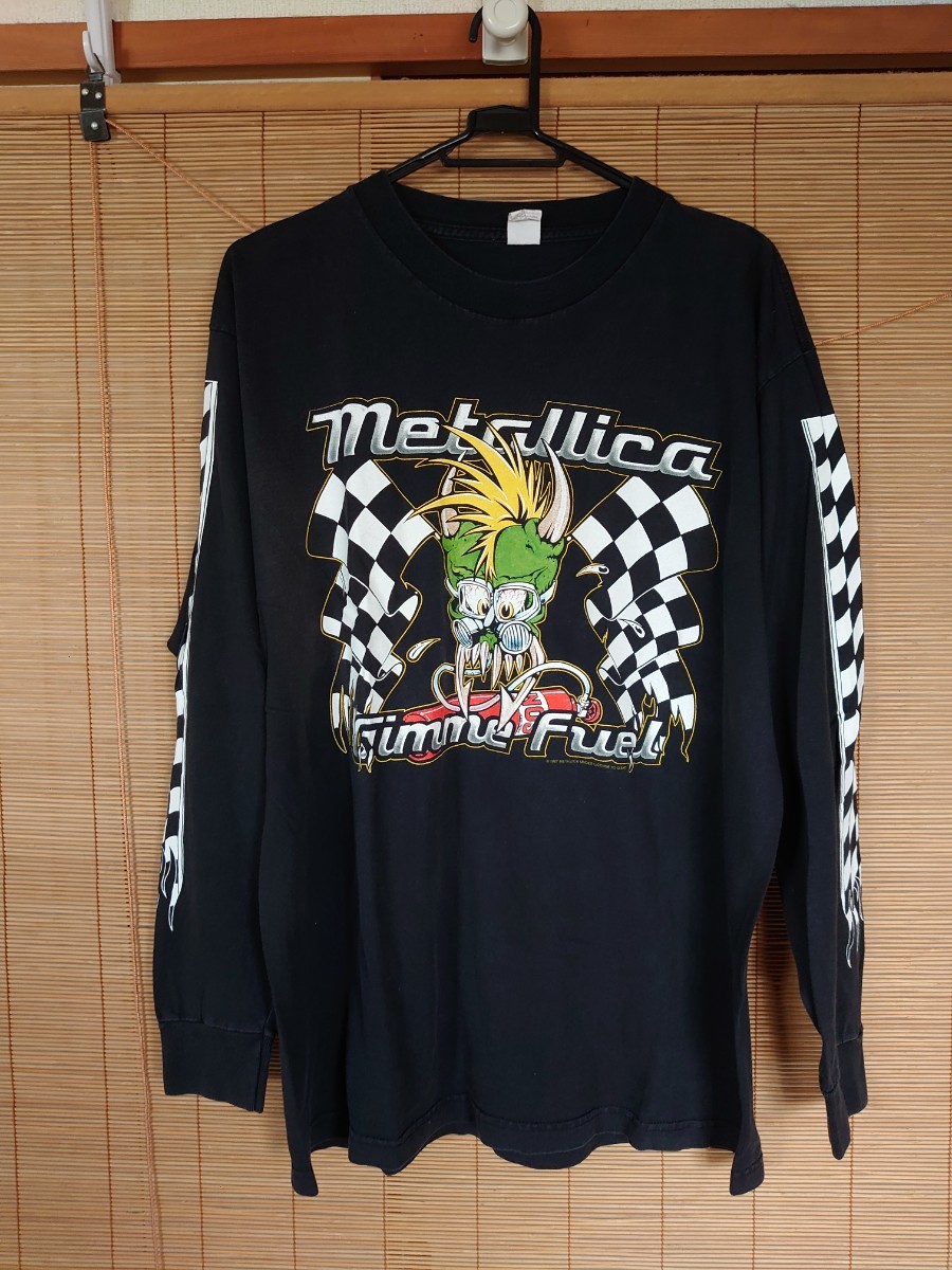 【同梱不可】 Metallicaメタリカ 90年代 ロングTシャツTシャツ USA製 激レア！Lサイズ！ ヴィンテージ！ Lサイズ
