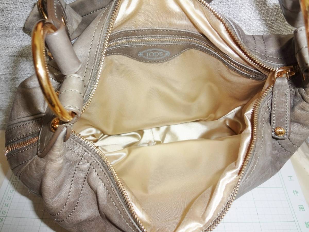 55%以上節約 【良品】TODS トッズ オールレザー ショルダーバッグ