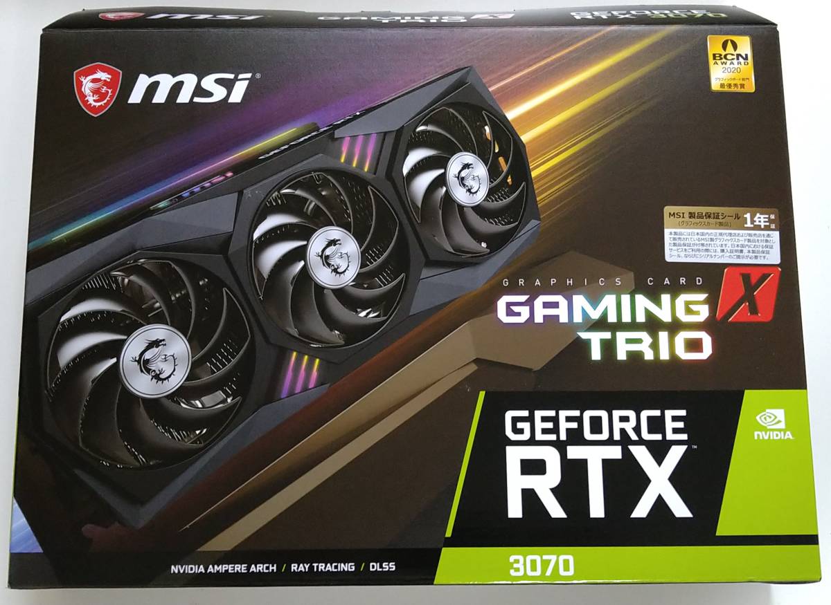 人気2023 正規 新品 MSI GeForce RTX 3070 Ti SUPRIM X 8G