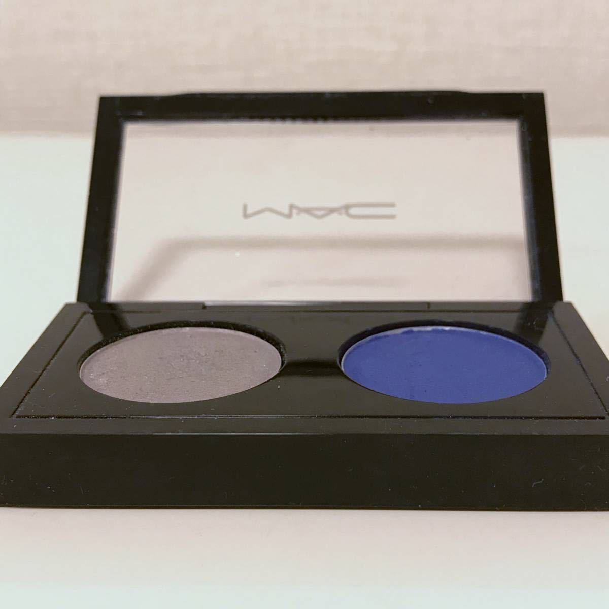  remainder amount many * Mac MAC* small eyeshadow ×2 dynamic Duo *2 color Palette beautiful dark blue . blue gray 