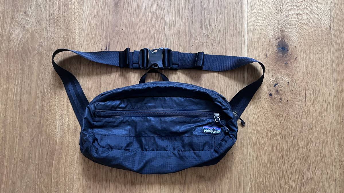 残りわずか】 廃番 パッカブル ウエストバッグ 黒 ブラック 5L