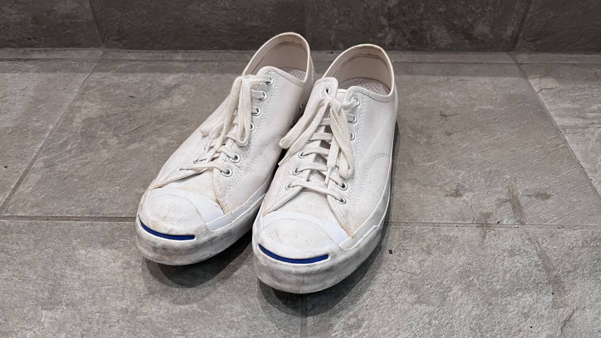 即決 コンバース ジャックパーセルシグネチャー 29.5cm 白 ホワイト white converse チャックテイラー jack purcell signature_画像1