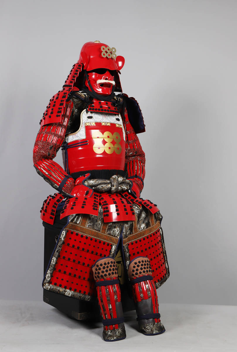 2022高い素材 甲胄美品◇戦国武将○真田赤備◇当世鎧 兜 甲冑 具足