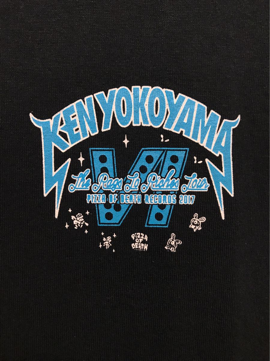 [即決古着]KEN YOKOYAMA/横山健/The Rags To Riches Tour Ⅵ/PIZZA OF DEATH RECORDS 2017/ツアーTシャツ/ブラック/Sサイズ_画像3