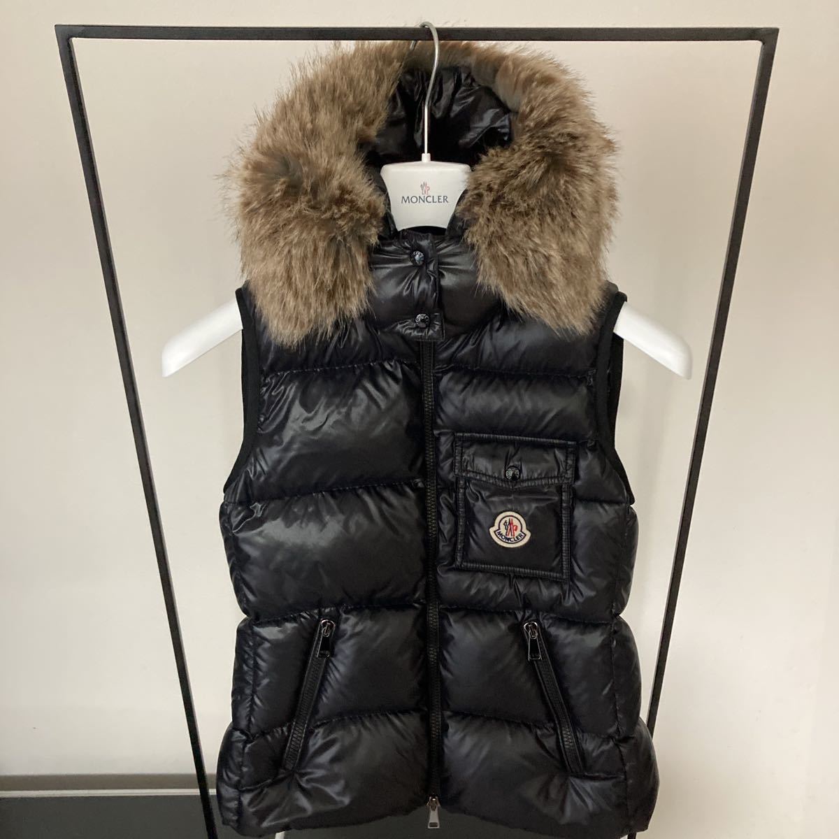 MONCLER モンクレール ファーダウンベスト ブラック 00 21〜22年モデル