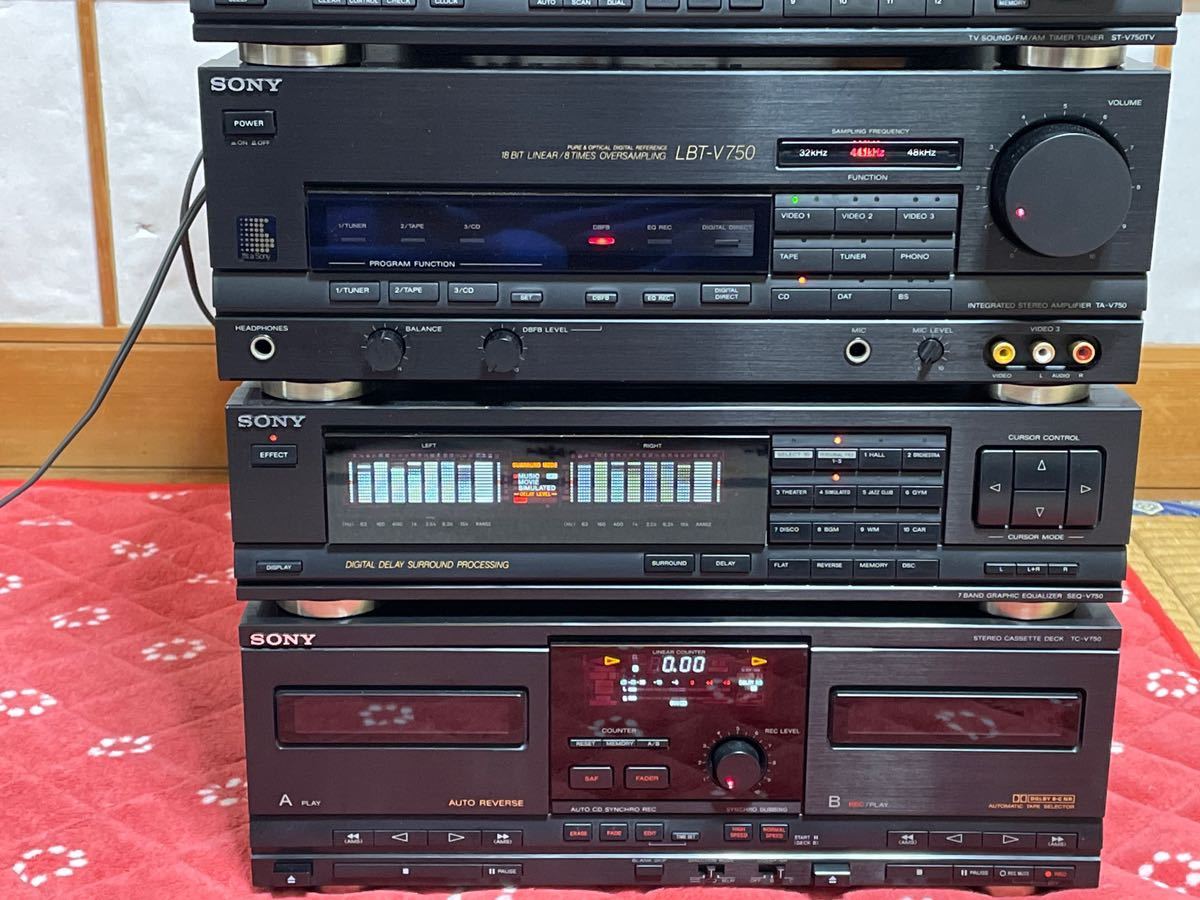 SONY システムコンポ☆Liberty LBT-V750☆動作良好☆カセットデッキ