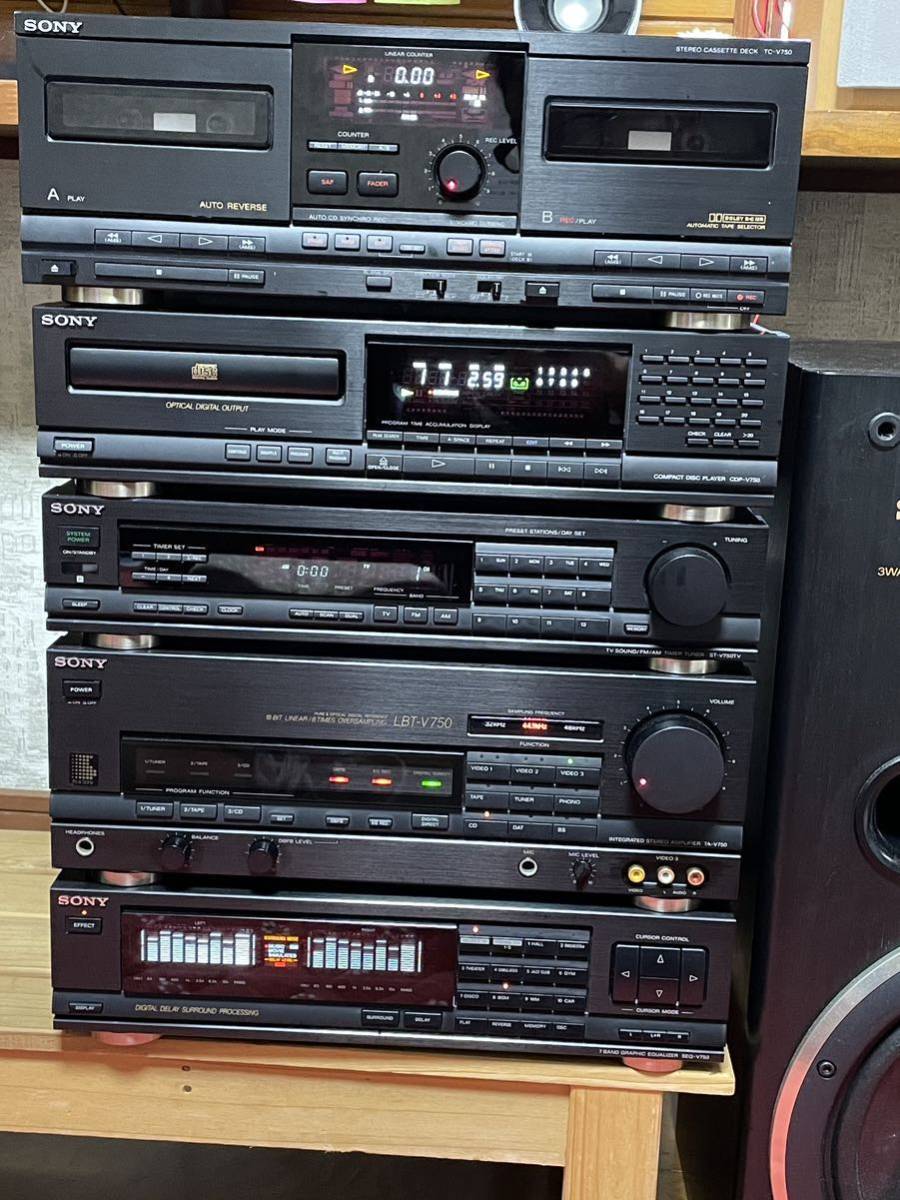 SONY システムコンポ☆Liberty LBT-V750☆動作良好☆カセットデッキ