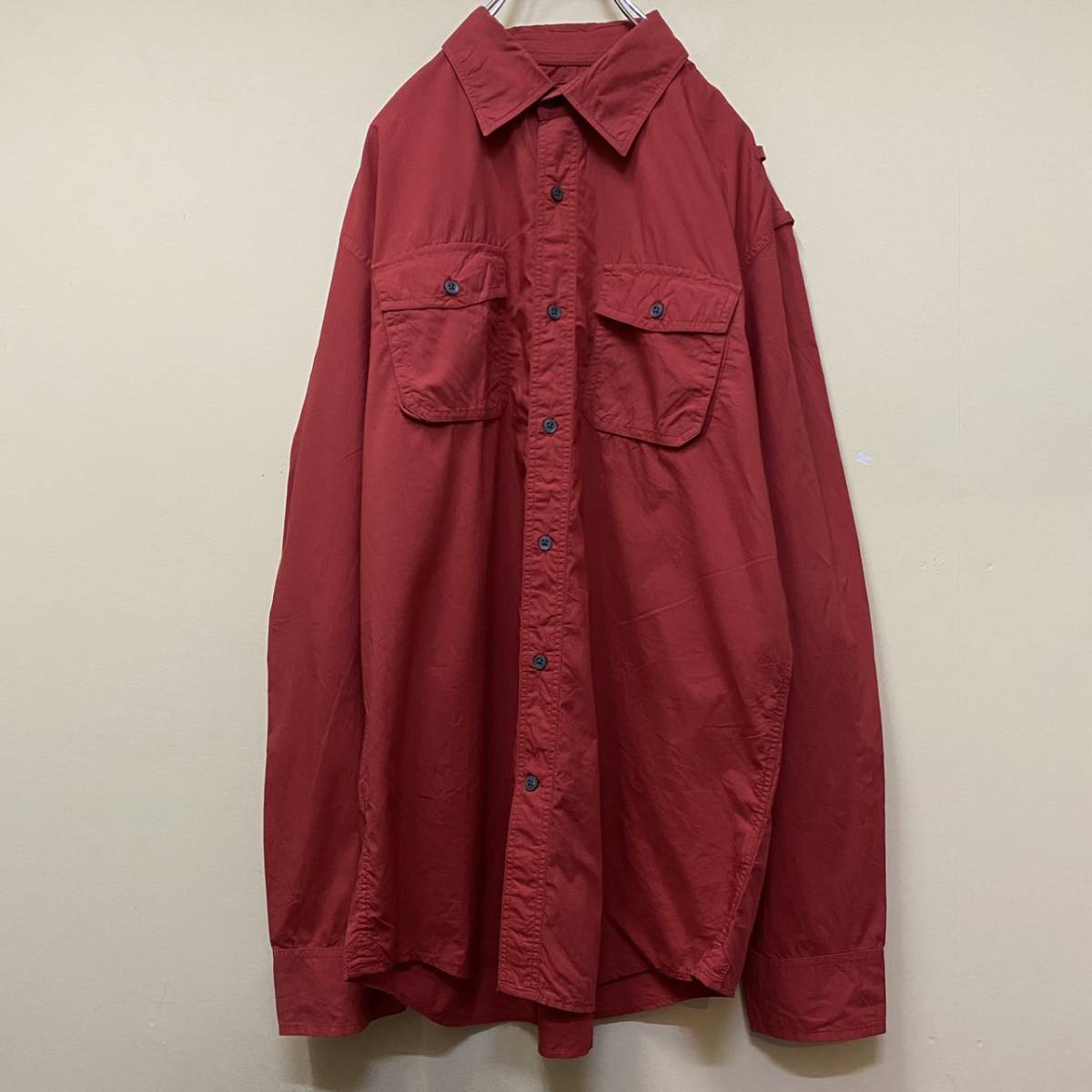 【１円スタート】90′s BANANA REPUBLIC 良デザイン シャツ 古着 ヴィンテージ 海外 アメリカ 輸入 【1716】_画像1