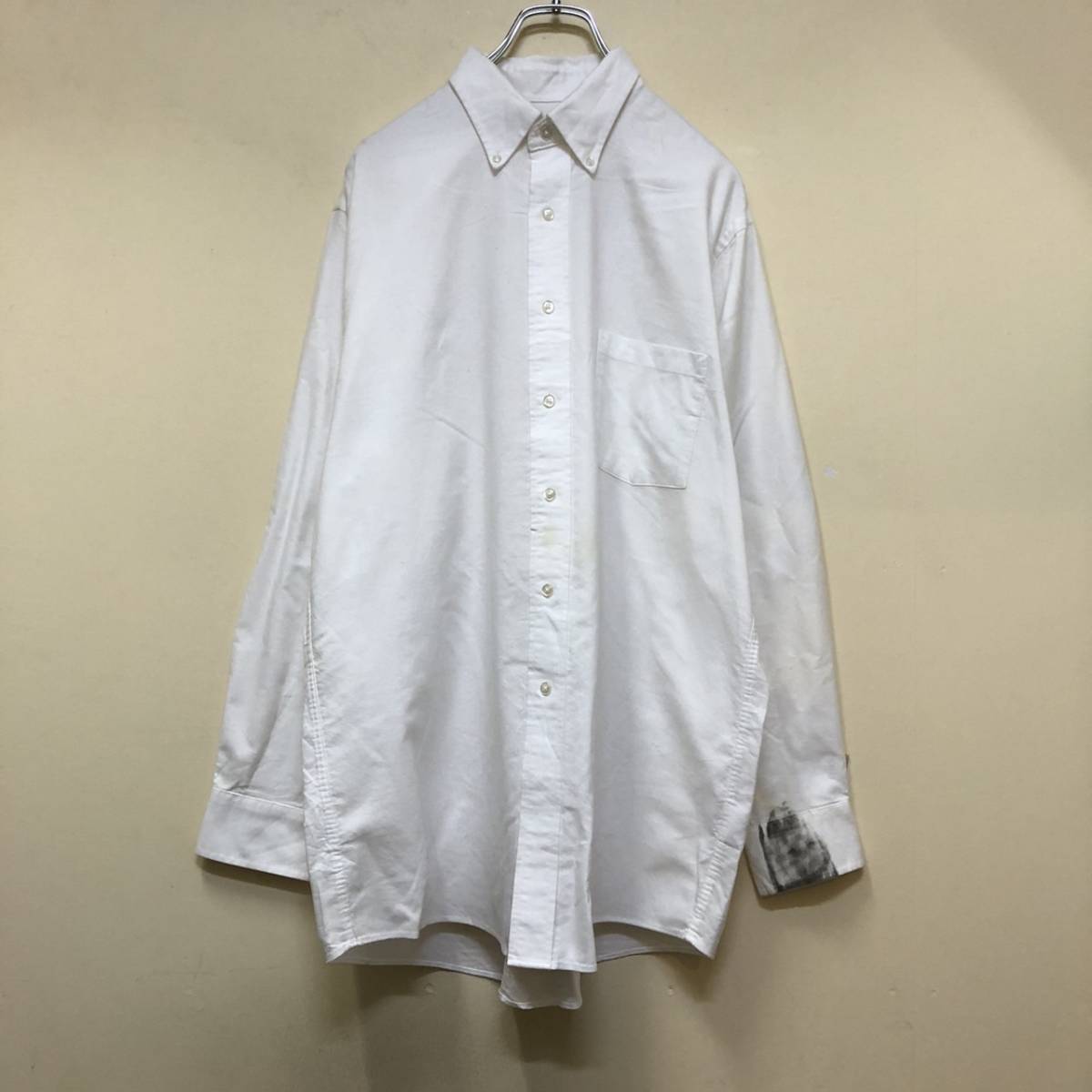 【１円スタート】90′s VANHEUSEN 良デザイン シャツ 古着 ヴィンテージ 海外 アメリカ 輸入 【1880】_画像1