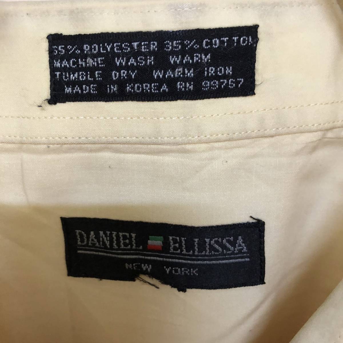 【１円スタート】90′s DANIEL ELLISSA 良デザイン シャツ 古着 ヴィンテージ 海外 アメリカ 輸入 【1959】_画像3