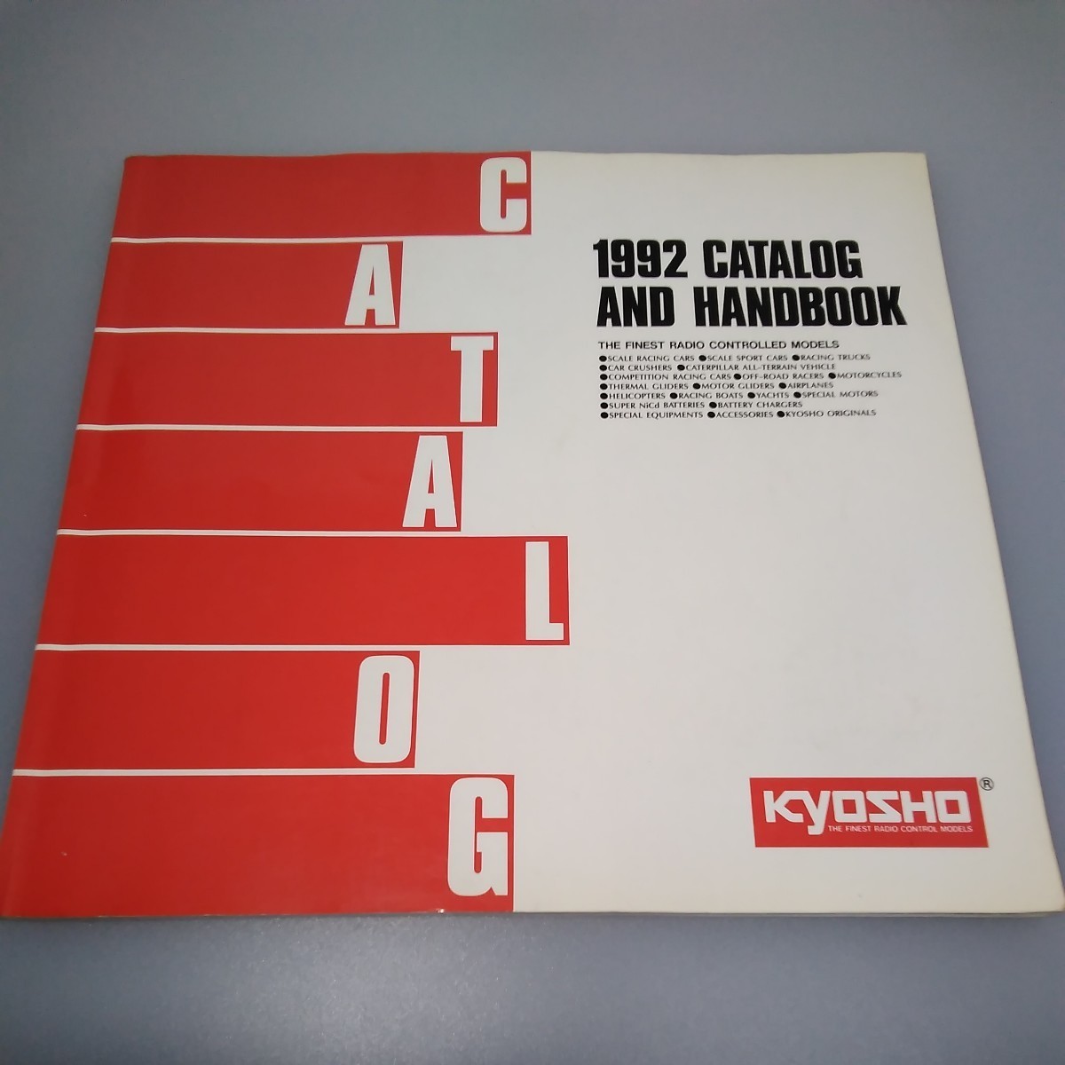当時物★1992 CATALOG AND HANDBOOK★京商 ラジコンカタログ '92★希少★ジェットストリーム/ビースポーツ/オーシャン500/フェアウインド他