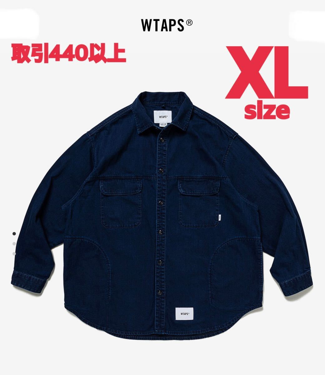 WTAPS 2023SS WCPO LS DENIM INDIGO NAVY XLサイズ ダブルタップス