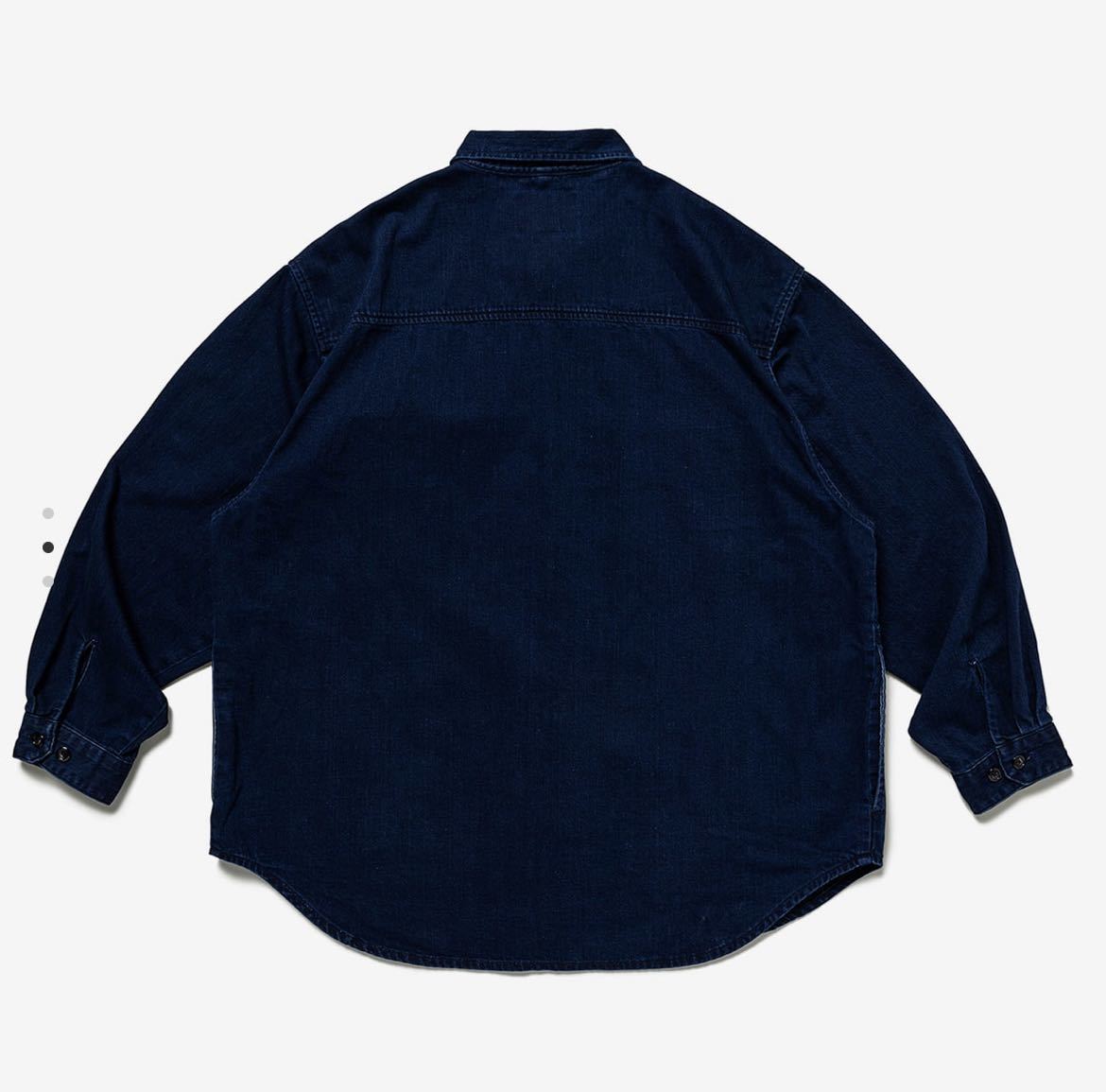 WTAPS 2023SS WCPO LS DENIM INDIGO NAVY Sサイズ ダブルタップス デニムシャツ インディゴ ネイビー SMALL_画像2