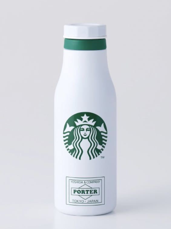 PORTER x STARBUCKS Stainless Logo Bottle 473ml White ポーター x スターバックス スタバ ステンレス ロゴ ボトル ホワイト 