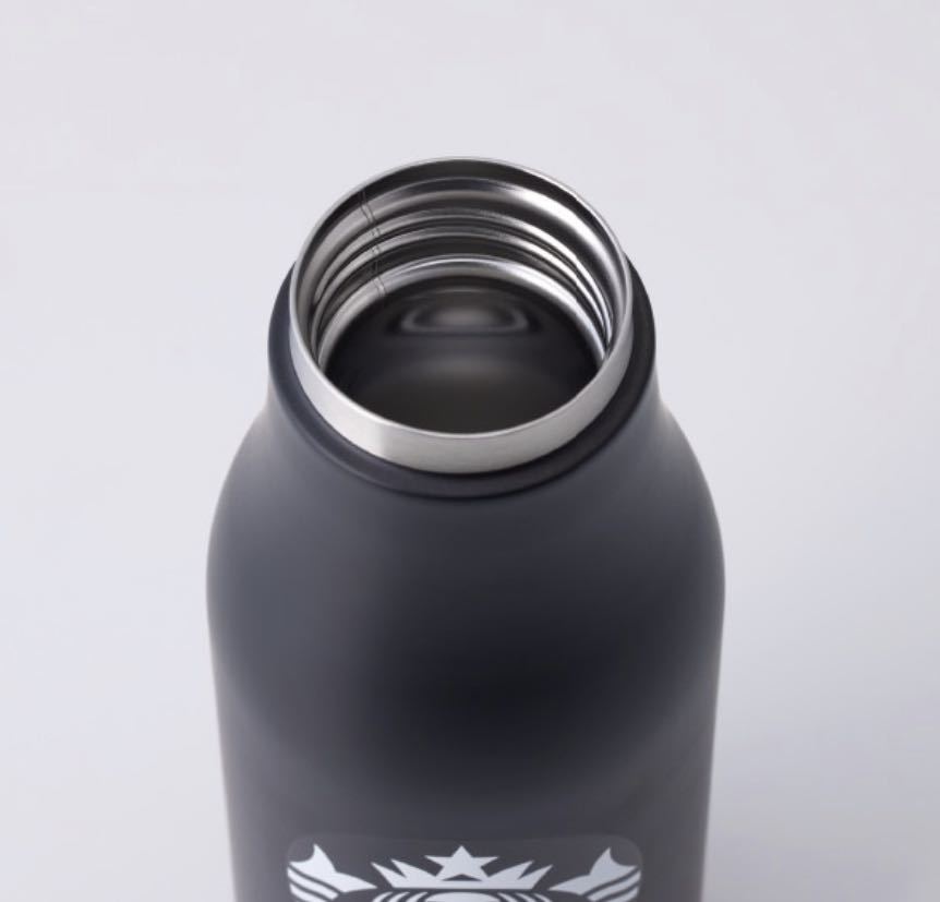 PORTER x STARBUCKS Stainless Logo Bottle 473ml Black ポーター x スターバックス スタバ ステンレス ロゴ ボトル ブラック 