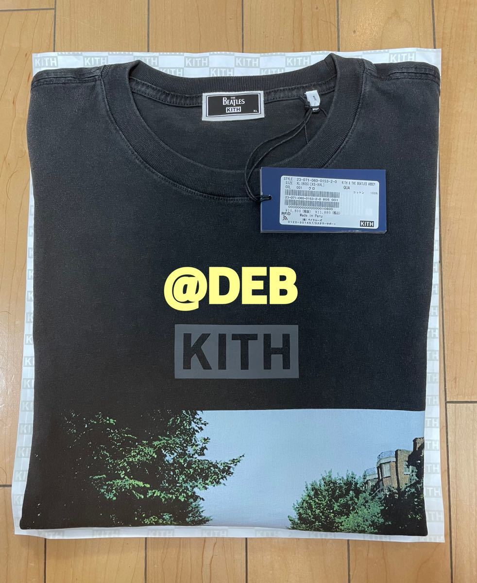 Kith for the Beatles Abbey Road Vintage Tee XLサイズ キス ザ ビートルズ アビイロード ヴィンテージ  Tシャツ x-LARGE