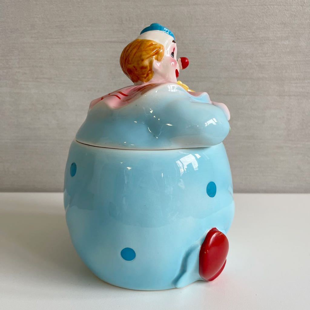 60's ピエロ フィギュリン 20cm 陶器 小物 入れ 置物 人形 インテリア オブジェ 昭和 レトロ Pierrot Figurine Trinket Box 札幌_画像6