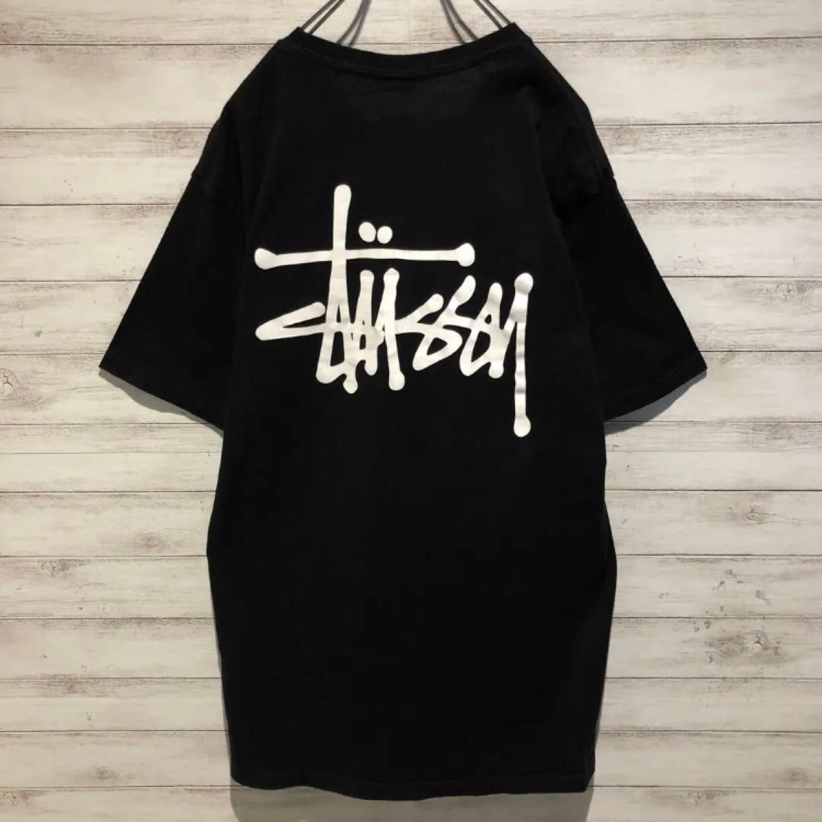 【新品未使用】ステューシー　BASIC STUSSY ベーシックTシャツ　Tシャツ　ワンポイント　ブラック　メンズ　レディース