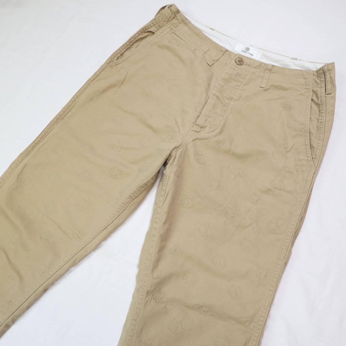 男の子向けプレゼント集結 総柄刺繍ワークチノ エイネット ネネット Ne-net NYA にゃー NE44FF015 L相当 サイズ3 ユニセックス ボタンフライ ストレートパンツ ネネット 男の子向けプレゼント集結 総柄刺繍ワークチノ エイネット ネネット Ne-net NYA にゃー NE44FF015 L相当 サイズ3 ユニセックス ボタンフライ ストレートパンツ ネネット