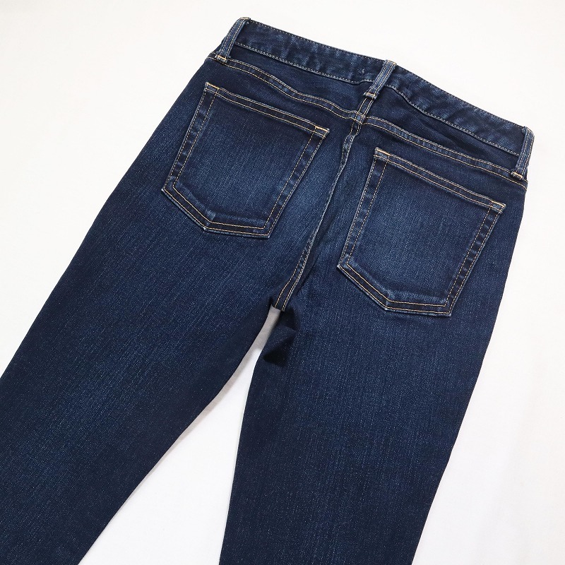 MOUSSY マウジー WF Rebirth SKINNY 010AAA12-2840 ストレッチスキニージーンズ 濃紺ストレートデニムパンツ 日本製 サイズ25 S相当