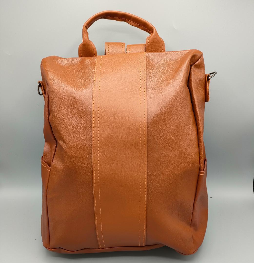 リュック リュックサック レディース 大容量 防水 レザー 革 キャンパス 未使用 新品 通学 ブラウン 軽量 2way 3way バッグ 手持ち リュック レザー レディース ブラウン 革 2way 大容量 レディース