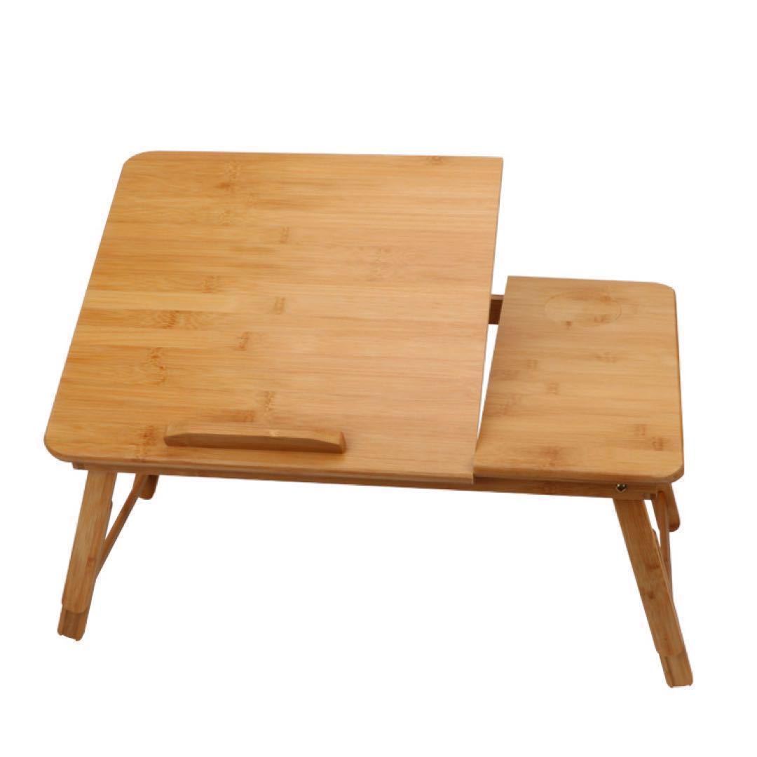竹素材 パソコンテーブル ローテーブル ミニテーブル 木材 ドリンク