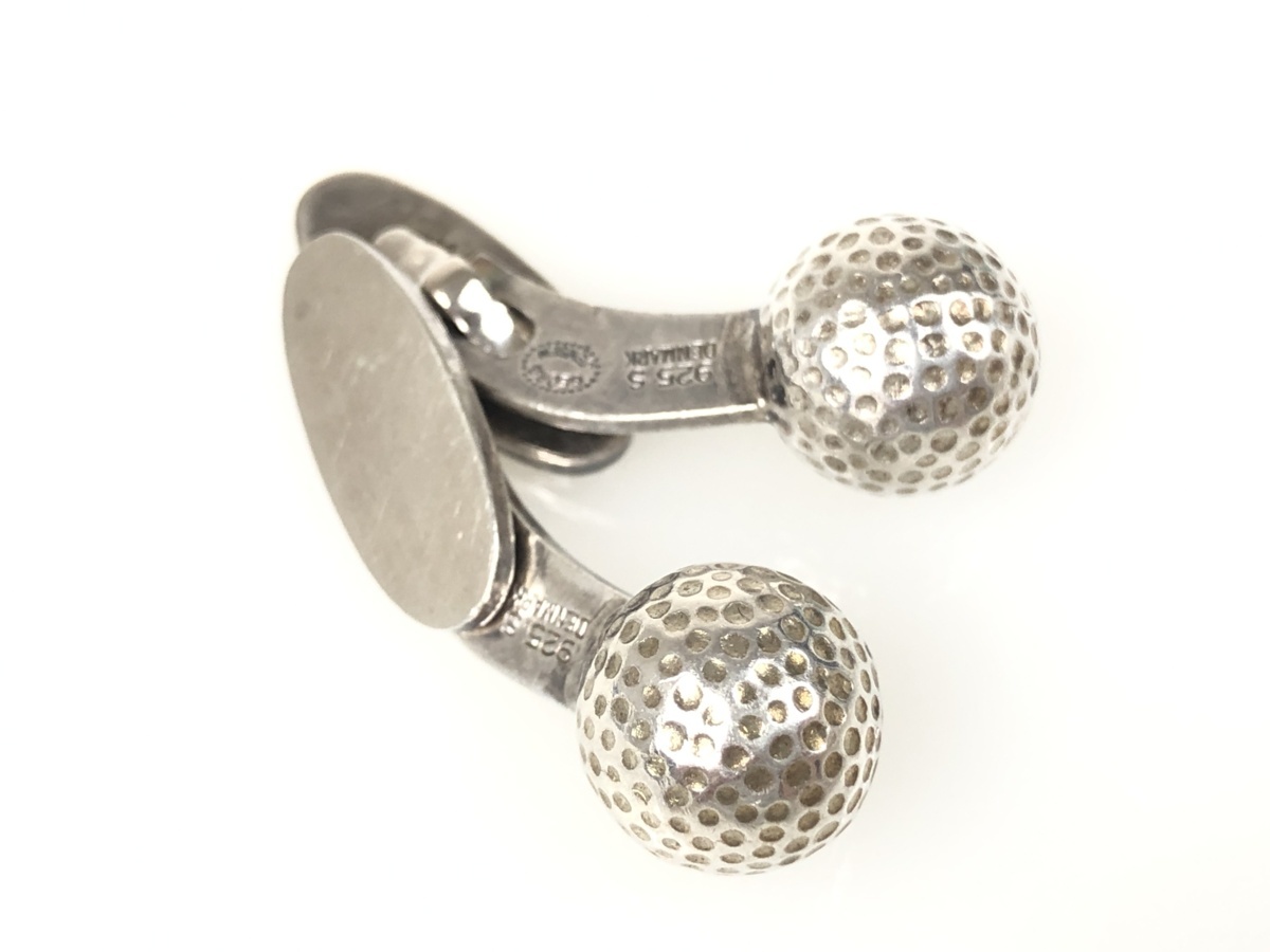 ジョージジェンセン GEORG JENSEN ゴルフボールモチーフ カフス カフス