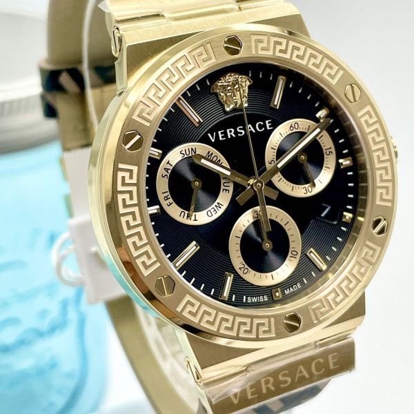 ヤフオク! - 392 VERSACE ヴェルサーチ時計 メンズ腕時計 ブ...