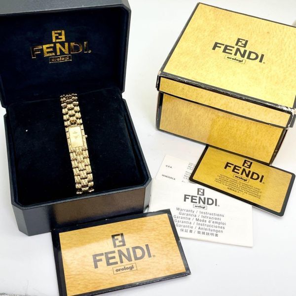 518 FENDI フェンディ時計 レディース腕時計 ゴールド 美品 箱付き 