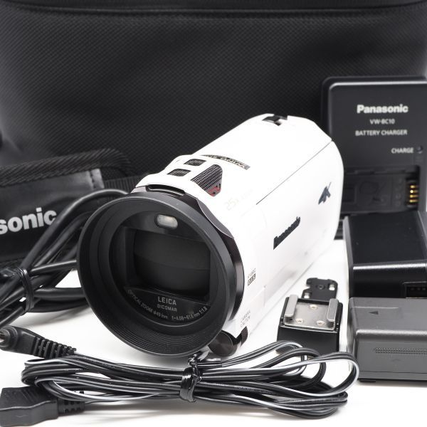 おしゃれ】 □専用ケース付き□ □ほぼ新品□ HC-VX985M-W PANASONIC