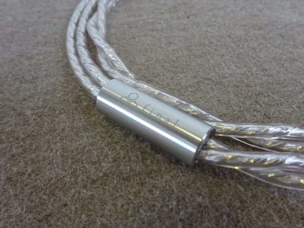 希少 final シルバーコートケーブル 3.5mm端子(ロック機構なし) XLR