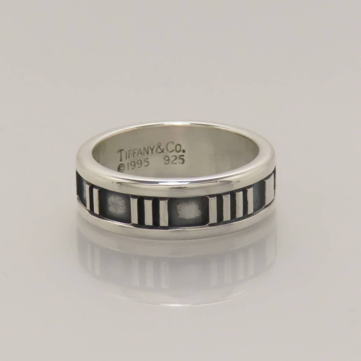 新品同様 美品 TIFFANY&Co. ティファニー アトラス ナローリング 指輪 シルバー925 12号 5.7g