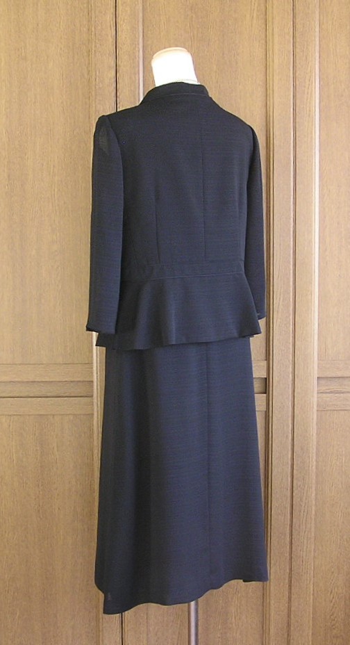 ランバン ノワール/LANVIN NOIR/夏向き 黒ワンピース/ツーピース風