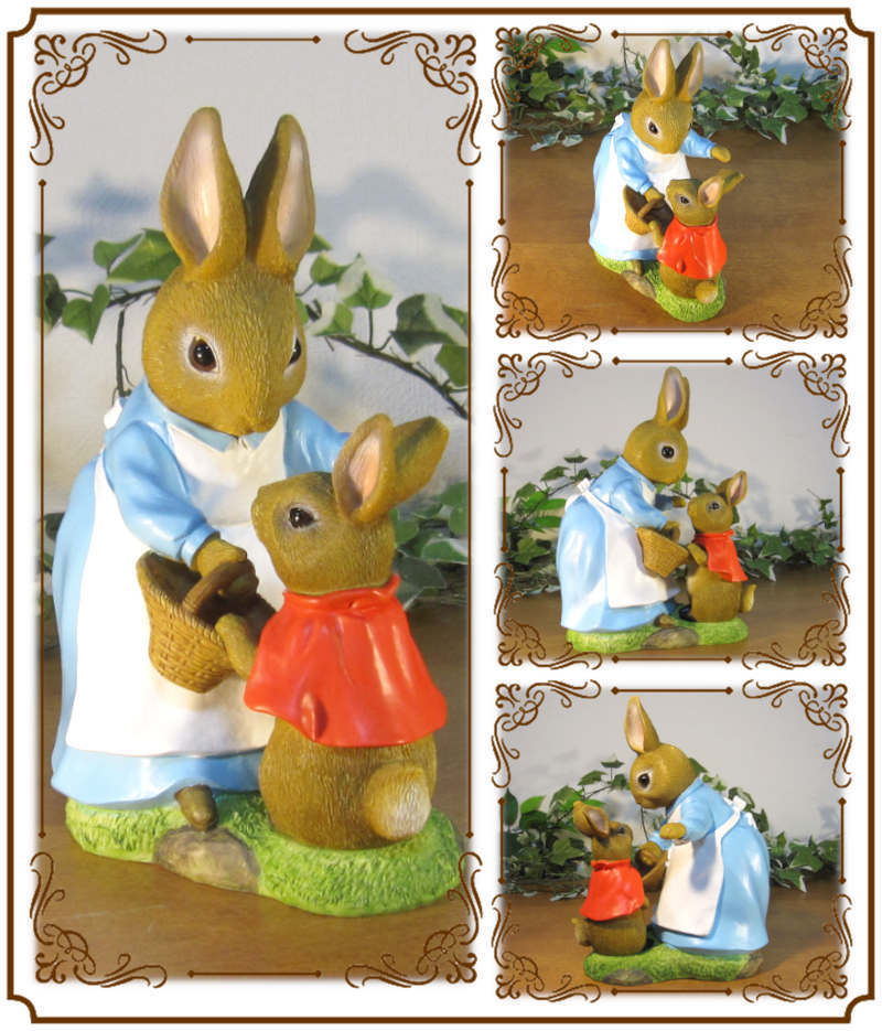  Peter Rabbit. ornament ka ton tail ... san ... rabbit figure objet d'art garden veranda art 