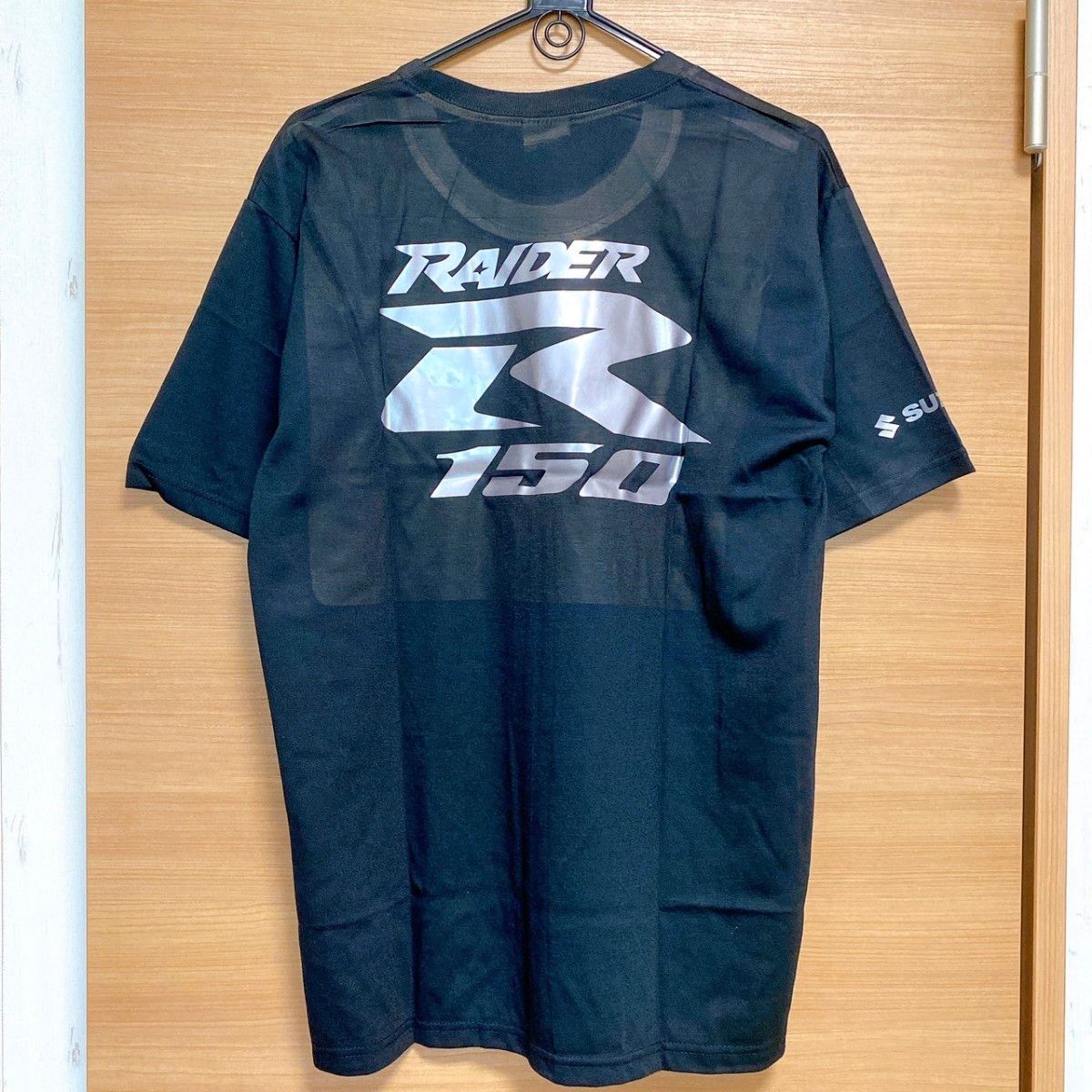 SUZUKI スズキ トップス Tシャツ メンズ 半袖 バイク ライダー ロゴ 黒 新品 Lサイズ RAIDER R150 