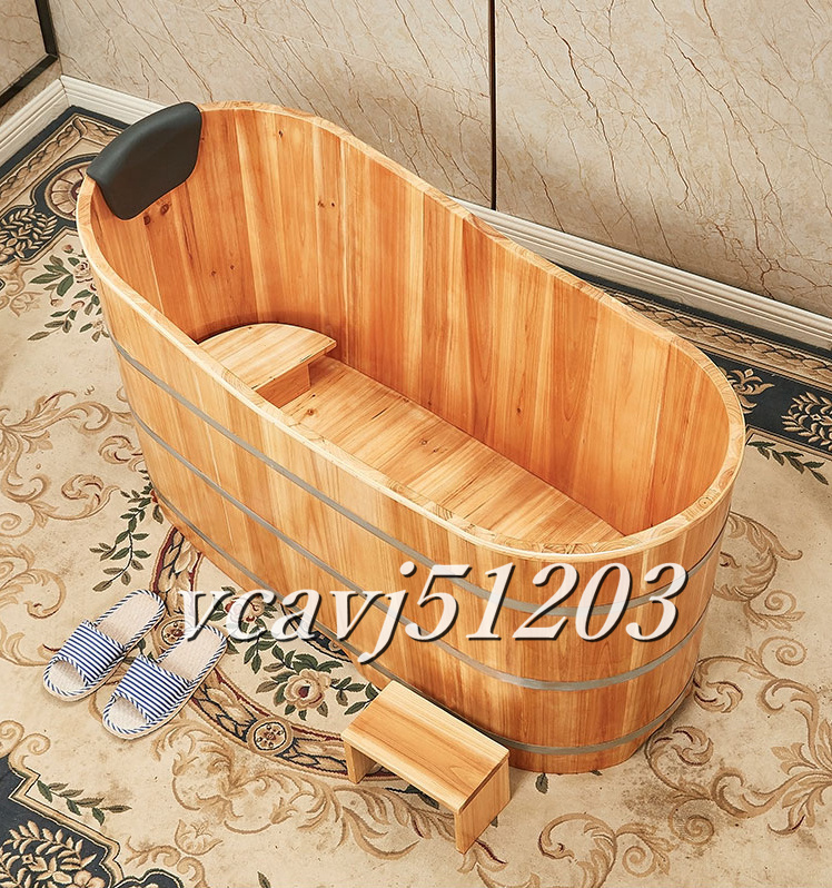 ◆稀少品◆高品質◆浴槽 バスタブ 木製 お風呂 バスタブ ポリ浴槽 浴室用 バケツ 150cm×62cm×68cm