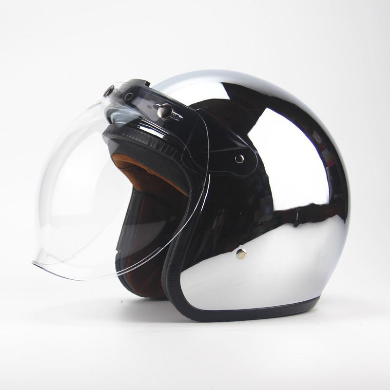  Bubble зеркало имеется! полушлем мотоцикл шлем половина Harley шлем новый товар модный для мужчин и женщин 